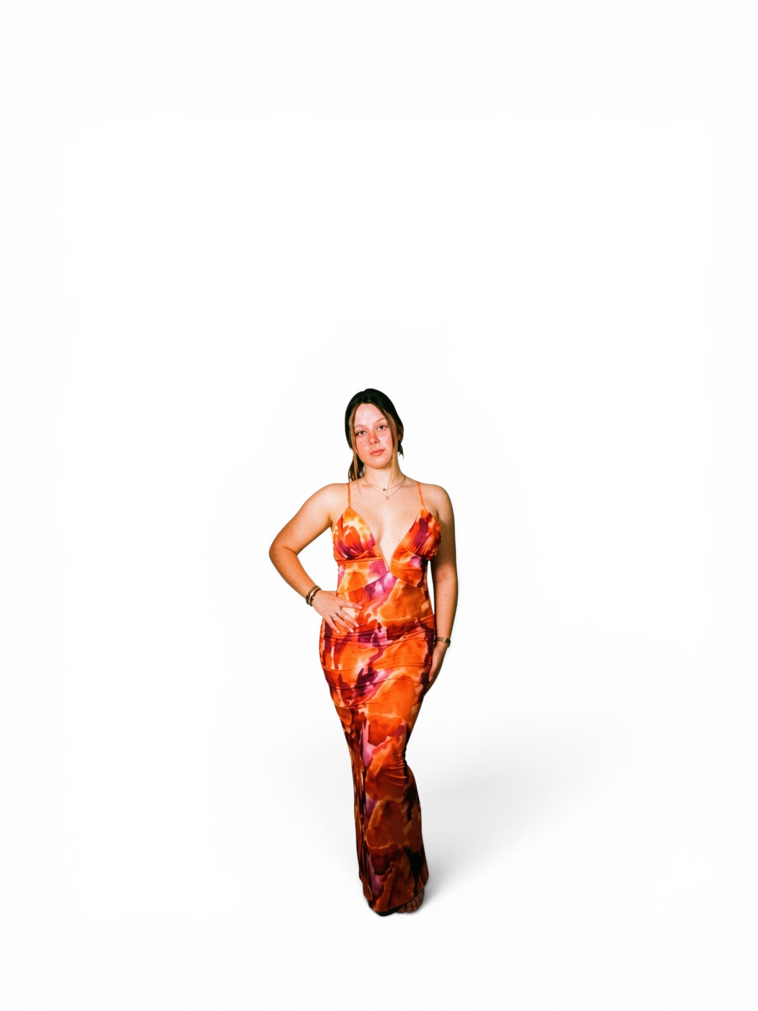 DRESS ORANGE LOVE