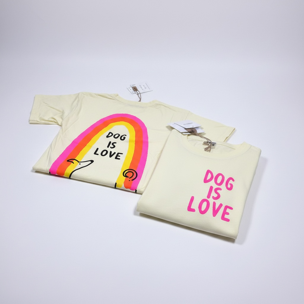 T-SHIRT 'DOG IS LOVE'